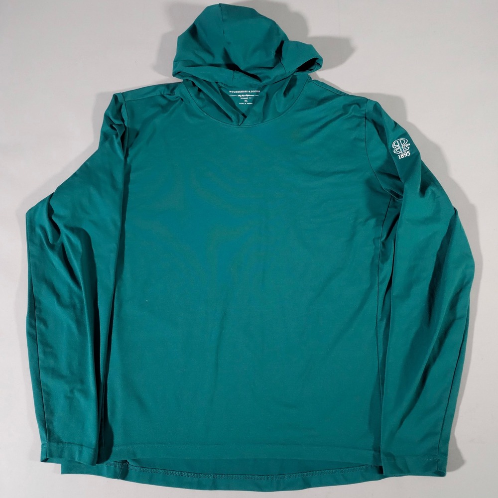 Holderness & Bourne Jackson Hoodie Mens XL Pine Green Performance Tailored Fit